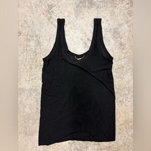 The Row Black Fitted Sleeveless‎ Tank Top